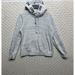 Reflex Women's Hoodie Size Medium Gray Spell out Love Ultra Soft Pullover